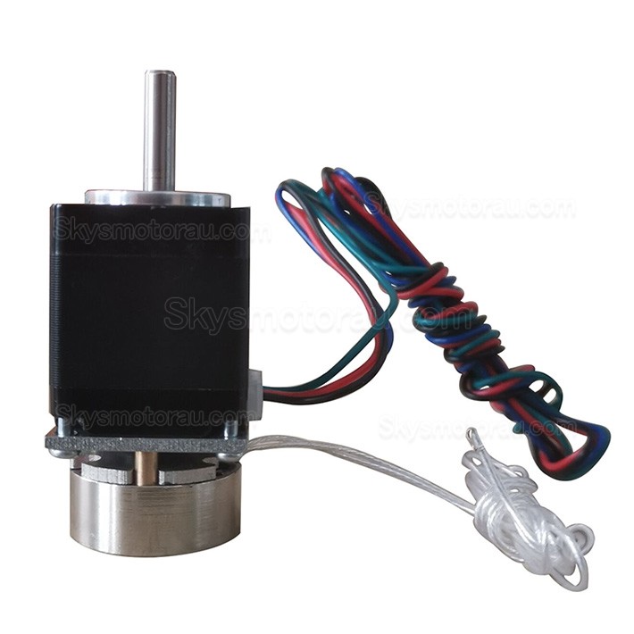 NEMA 11 Bipolar Stepper Motor OK28STH32-0674A-SC 5.88Ncm 0.67A 1.8deg 28×28×32.2mm 4 Wires with Brake